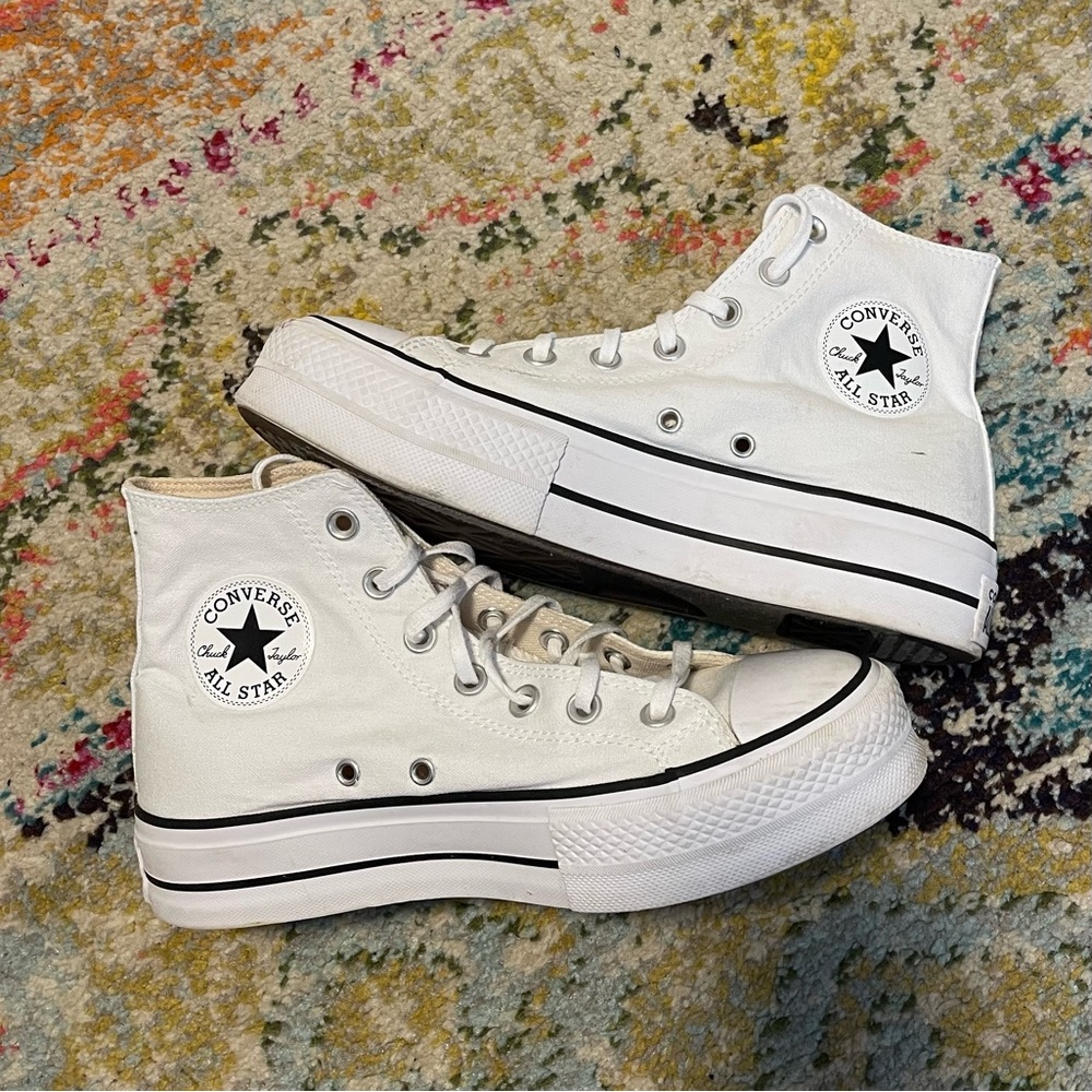 Chuck Taylor all star lift platform canvas - white high top